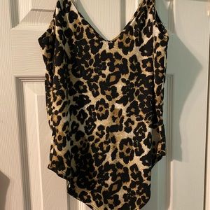 Cheetah print body suit